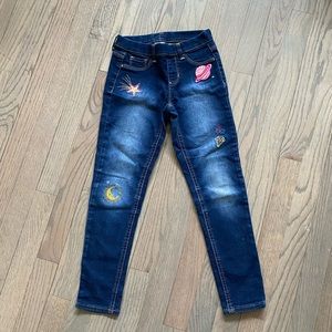 Kid’s Size 7-8 Embroidered Jeans